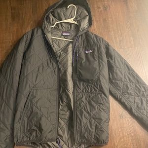 Patagonia diamond quilted hoodie bomber
